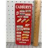 Image 1 : VINTAGE CADBURY'S ADVERTISING CHOCOLATE CANDY CARDBOARD WINDOW HANGER SIGN