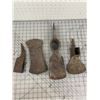 Image 1 : LOT OF ANTIQUE TOOL HEADS DOUBLED HEADED AXE ETC
