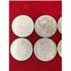 Image 2 : LOT OF 8 50 CENT CANADIAN HALF DOLLAR SILVER COINS
