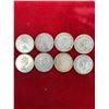 Image 4 : LOT OF 8 50 CENT CANADIAN HALF DOLLAR SILVER COINS