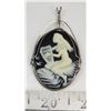 Image 1 : Pendant - Wire Wrapped Woman Playing Harp