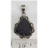 Image 1 : Sterling Silver .925 Druzy Pendant