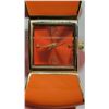 Image 2 : Orange Bow Metal Hinged Bangle Watch - works - need Battery