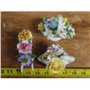 Image 3 : 3 China Miniature Flower Arrangements & Chadner/Royal Doultan/Royal Stratford