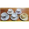 Image 1 : 5 China Cups & Saucers (no chips)