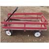 Image 4 : Wood Kid's Wagon37"x18"x16.5"