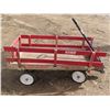 Image 7 : Wood Kid's Wagon37"x18"x16.5"