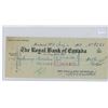 Image 1 : Royal Bank of Canada cheque from Montreal, Quebec (Craig & Cote Branch) for $137.50 dated 1958.