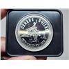 Image 2 : 1975 Calgary Centennial Silver Dollar. Specimen. Bright White. Housed in its original RCM black case