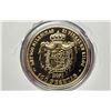 Image 4 : Spain. Gold coloured replica of 1870 Provisional Government of Spain gold 100 Pesetas.