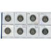 Image 1 : Lot of 8 Canadian 50 Cents. Includes 1968, 1969, 1970, 1972, 1974, 1978 Square Jewels, 1979 Round Bu