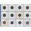 Image 1 : Lot of 12 Canadian Curved Clip Cents. Includes 1959, 1960, 1961, 1962, 1963, 1965, 1966, 1967, 1968,
