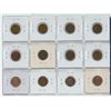 Image 2 : Lot of 12 Canadian Curved Clip Cents. Includes 1959, 1960, 1961, 1962, 1963, 1965, 1966, 1967, 1968,