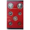 Image 2 : 1971 Specimen Set. 7-coin set with 2 Dollars that commemorates British Columbia joining Canada. Hous