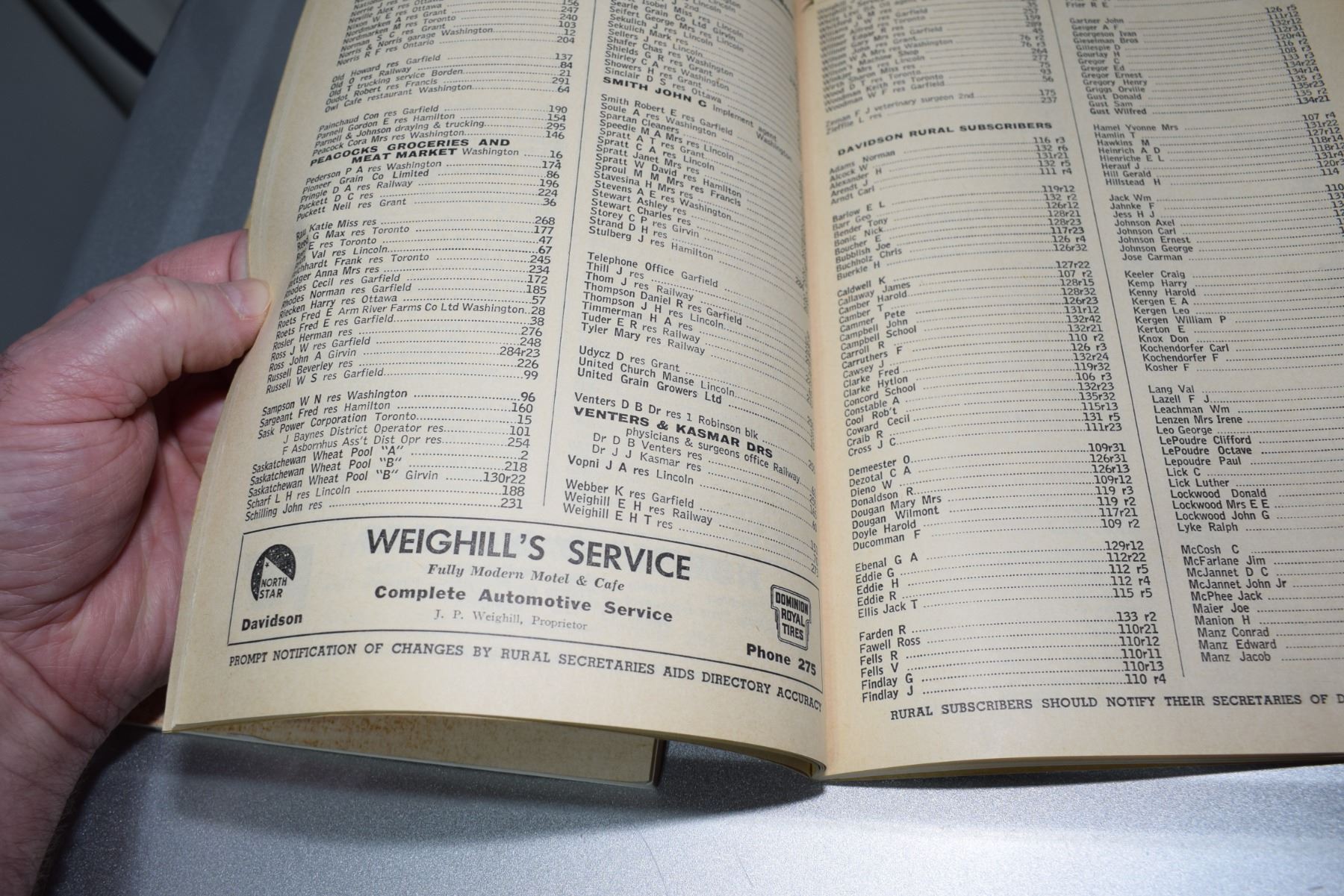 Sask History & 1958 telephone book Schmalz Auctions