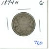 Image 1 : 1874H - Canada Quarter