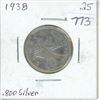 Image 1 : Canada 1938 Quarter .800 Silver
