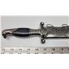 Image 2 : German W.W.II Dagger&Scabbard 9" Stainless Steel Eagle Head and Swastika