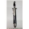 Image 4 : German W.W.II Dagger&Scabbard 9" Stainless Steel Eagle Head and Swastika