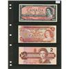 Image 1 : Canada 2 Dollar Bank Notes 1954, 1974 & 1986