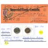 Image 1 : Imperial Bank of Canada Cheque Receipt and 2016 "Battle Atlantic" Toonie, 2010 "Navy-Marine" Loonie