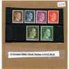 Image 1 : 6 German Hitler Head Stamps 3, 4, 6, 8, 30, 42