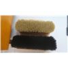 Image 3 : shoe shine box with 2 unused brazilian horse hair brushes