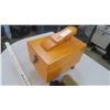 Image 4 : shoe shine box with 2 unused brazilian horse hair brushes