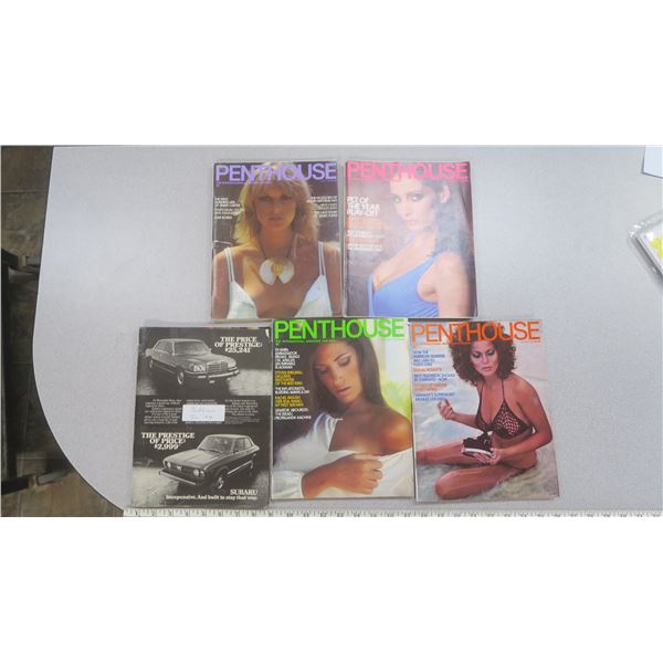 5 penthouse issues jan, feb, mar, apr, june 1978 Schmalz Auctions