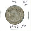 Image 1 : 1949 ND Canadian Silver 50 cent Coin - King George VI