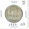 Image 1 : 1952 ND Canadian Silver 50 cent Coin - King George VI
