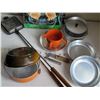 Image 3 : Camping lot. Toaster, USA made Cochlan's camp cooker & mess kit.