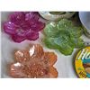Image 2 : Melamine bowl & plates plus colorful flower plates.