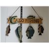 Image 5 : Cottage decor. Ceramic sleeping fisherman & wood sign.