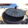 Image 4 : Cast Iron Chiminea grape outdoor fireplace.