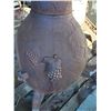 Image 5 : Cast Iron Chiminea grape outdoor fireplace.