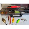 Image 5 : Complete fishing kit. Daiwa 1050 telescopic rod. Hooks & accessories.