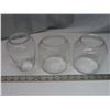 Image 5 : No. 11 Glass replacement Lantern globe shade 5.5" tall + 2 glass replacement lantern globe shades 4.