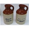 Image 2 : 4 mini stone ware Jugs - RadCliff Alberta fire water