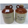 Image 3 : 4 mini stone ware Jugs - RadCliff Alberta fire water