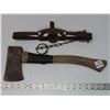 Image 1 : Small hatchet stamped mastercraft 1.75 + small animal trap