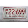 Image 1 : 1975 Saskatchewan Plate - PT22-699