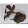 Image 2 : Cast Rooster dinner bell (wall mountable)