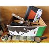 Image 1 : Large box of assorted household items/electronics