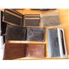 Image 2 : Box of wallets and purses + Vivitar Binoculars (Some Genuine leather wallets)