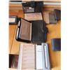 Image 4 : Box of wallets and purses + Vivitar Binoculars (Some Genuine leather wallets)