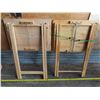 Image 2 : 2 Wooden coffee/tea tray stands 19"x14.5"x25.5"