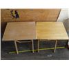 Image 3 : 2 Wooden coffee/tea tray stands 19"x14.5"x25.5"