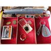 Image 2 : Jewelry/barber kit with couplings, pins, necklace, ring, comb, scissor, etc.