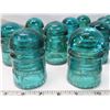 Image 2 : Blue/Green Insulators -18 in lot
